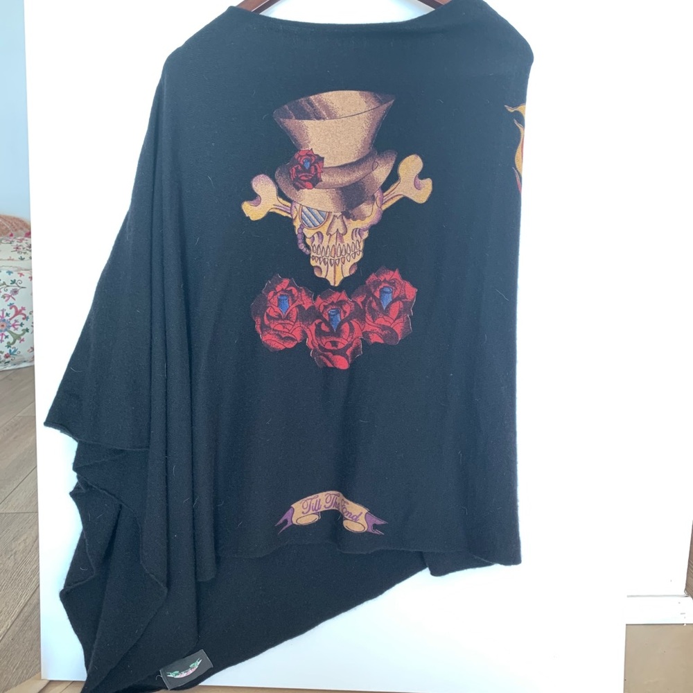 Til the end cashmere poncho